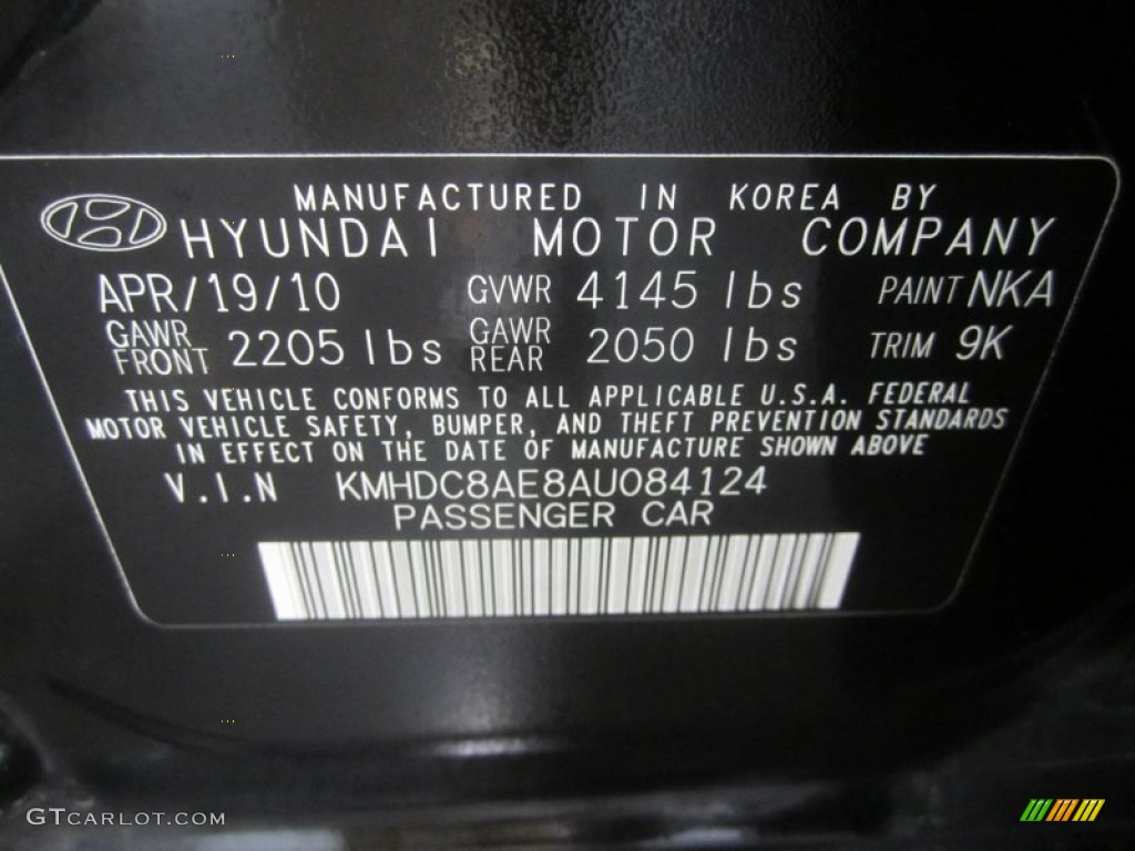 2010 Elantra Touring SE - Ebony Black / Beige photo #10