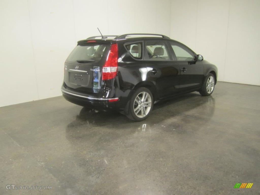 2010 Elantra Touring SE - Ebony Black / Beige photo #11