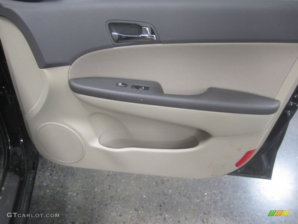 2010 Elantra Touring SE - Ebony Black / Beige photo #20