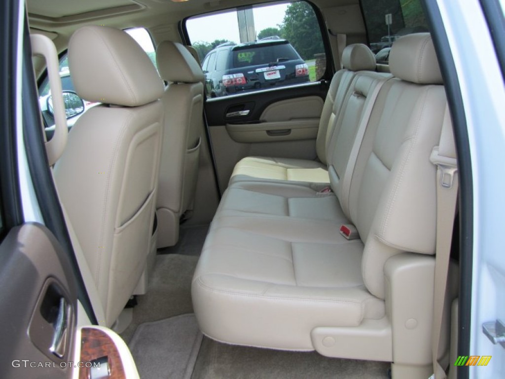 2008 Sierra 1500 Denali Crew Cab - Polar White / Cocoa/Light Cashmere photo #13