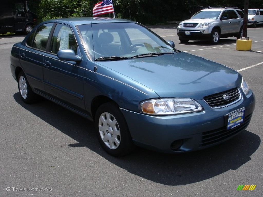 2001 Sentra GXE - Out Of The Blue / Stone photo #3