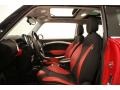Rooster Red/Carbon Black 2007 Mini Cooper S Hardtop Interior Color