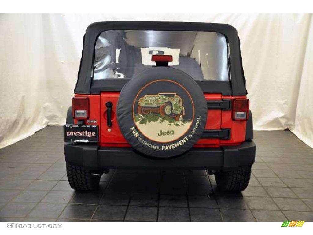 2011 Wrangler Sport 4x4 - Flame Red / Black photo #5