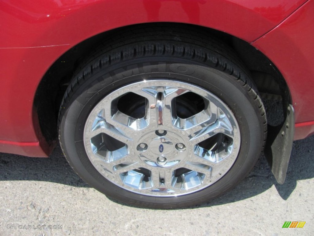 2009 Focus SE Coupe - Sangria Red Metallic / Medium Stone photo #11