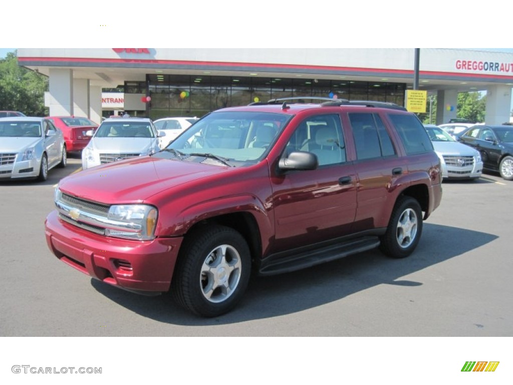 2007 TrailBlazer LS - Red Jewel Tint Coat / Light Gray photo #1