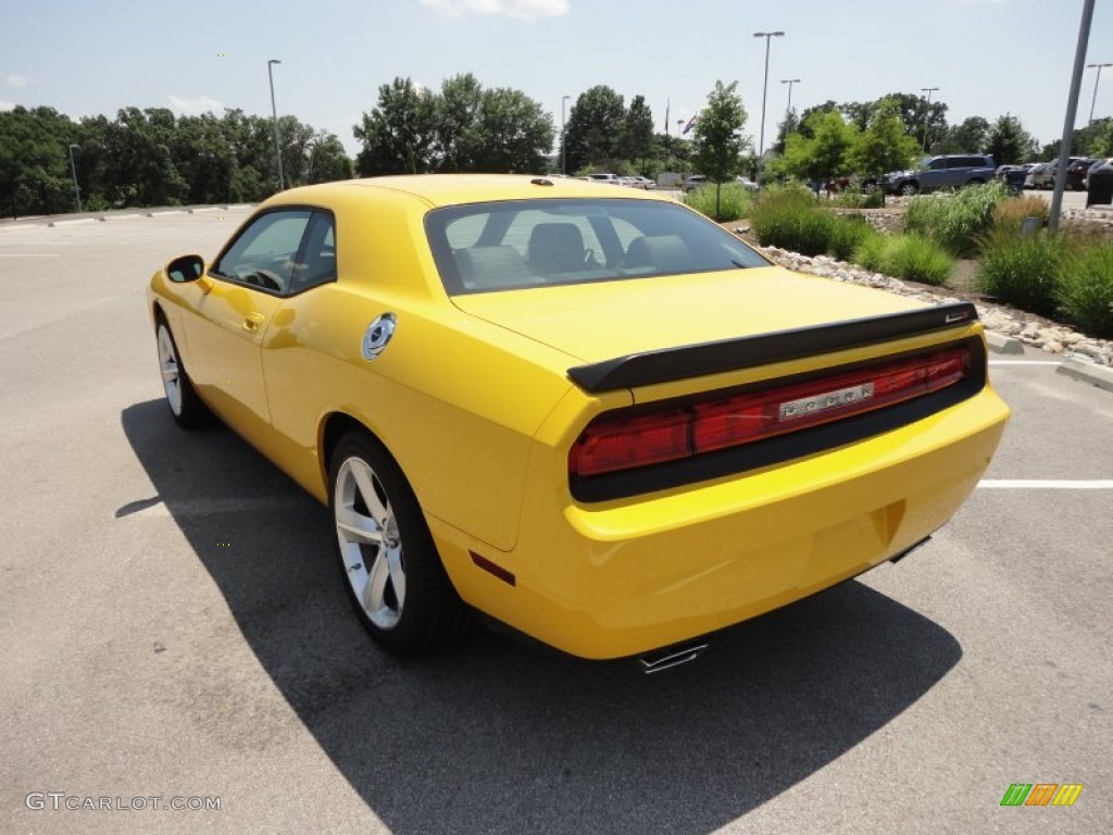 2010 Challenger SRT8 - Detonator Yellow / Dark Slate Gray photo #5