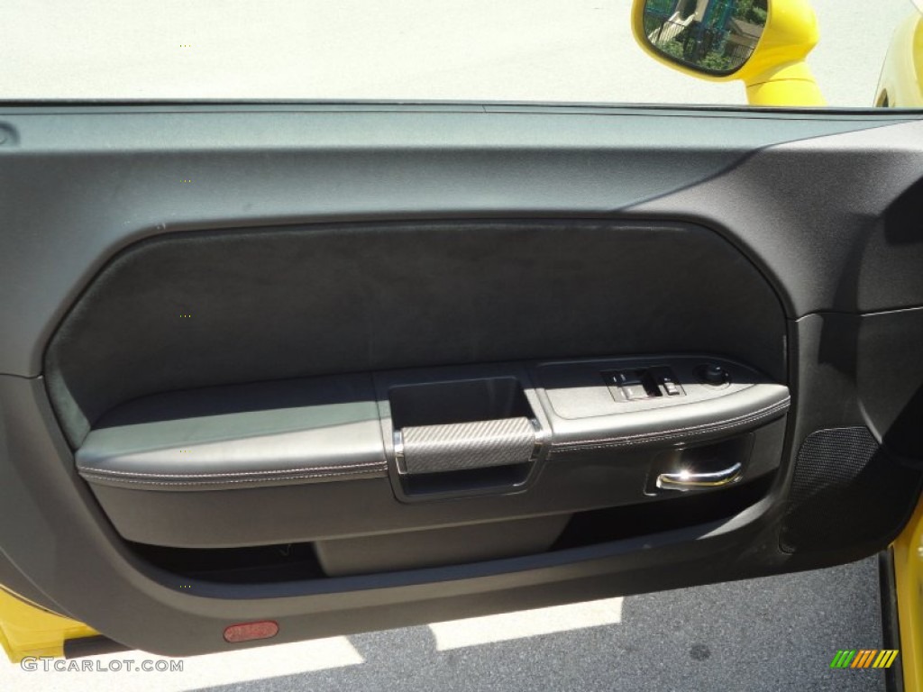 2010 Dodge Challenger SRT8 Dark Slate Gray Door Panel Photo #51645511