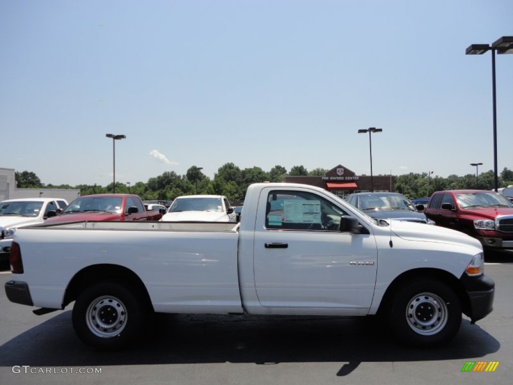 2010 Ram 1500 ST Regular Cab - Stone White / Dark Slate/Medium Graystone photo #7