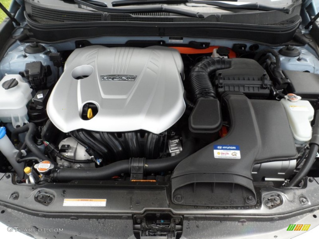 2011 Hyundai Sonata Hybrid 2.4 Liter h DOHC 16-Valve D-CVVT 4 Cylinder Gasoline/Electric Hybrid Engine Photo #51646297