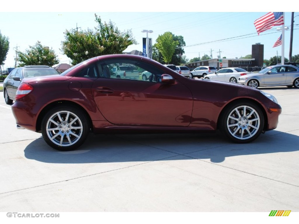 2007 SLK 350 Roadster - Storm Red Metallic / Black photo #4