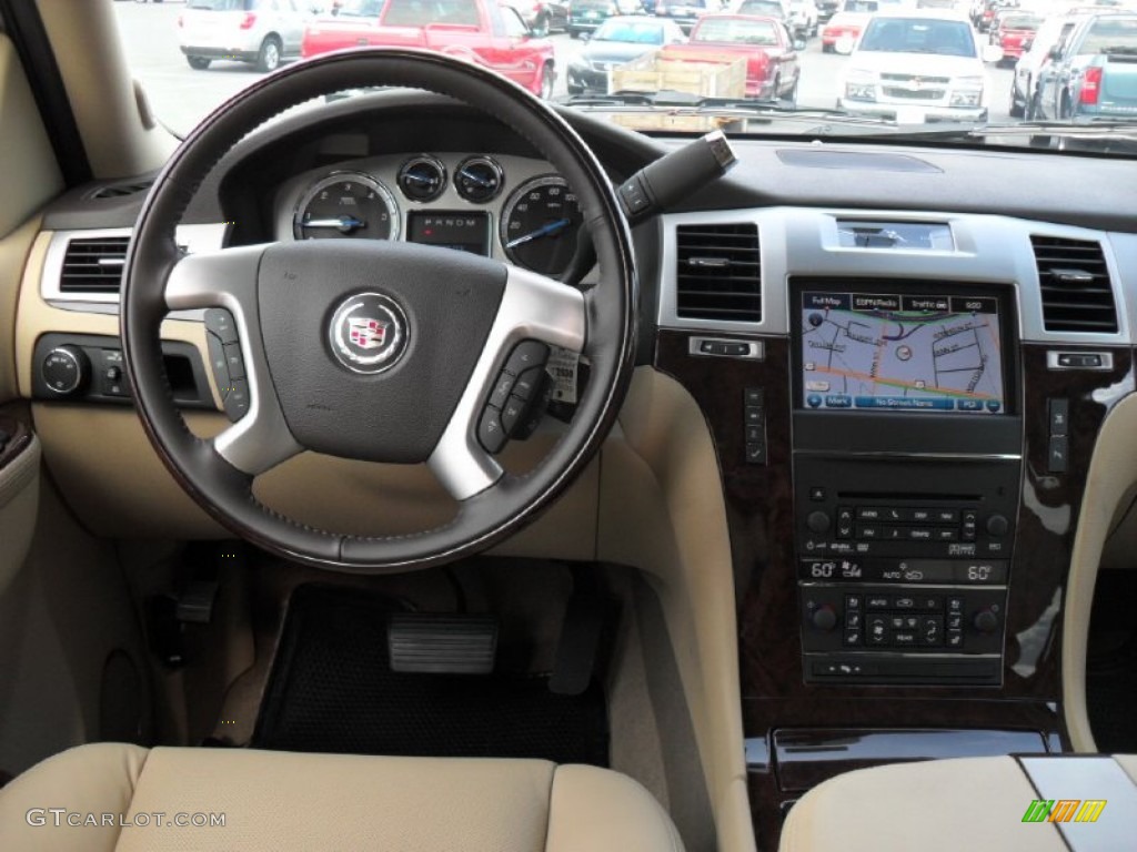 2011 Cadillac Escalade ESV Cashmere/Cocoa Dashboard Photo #51647140