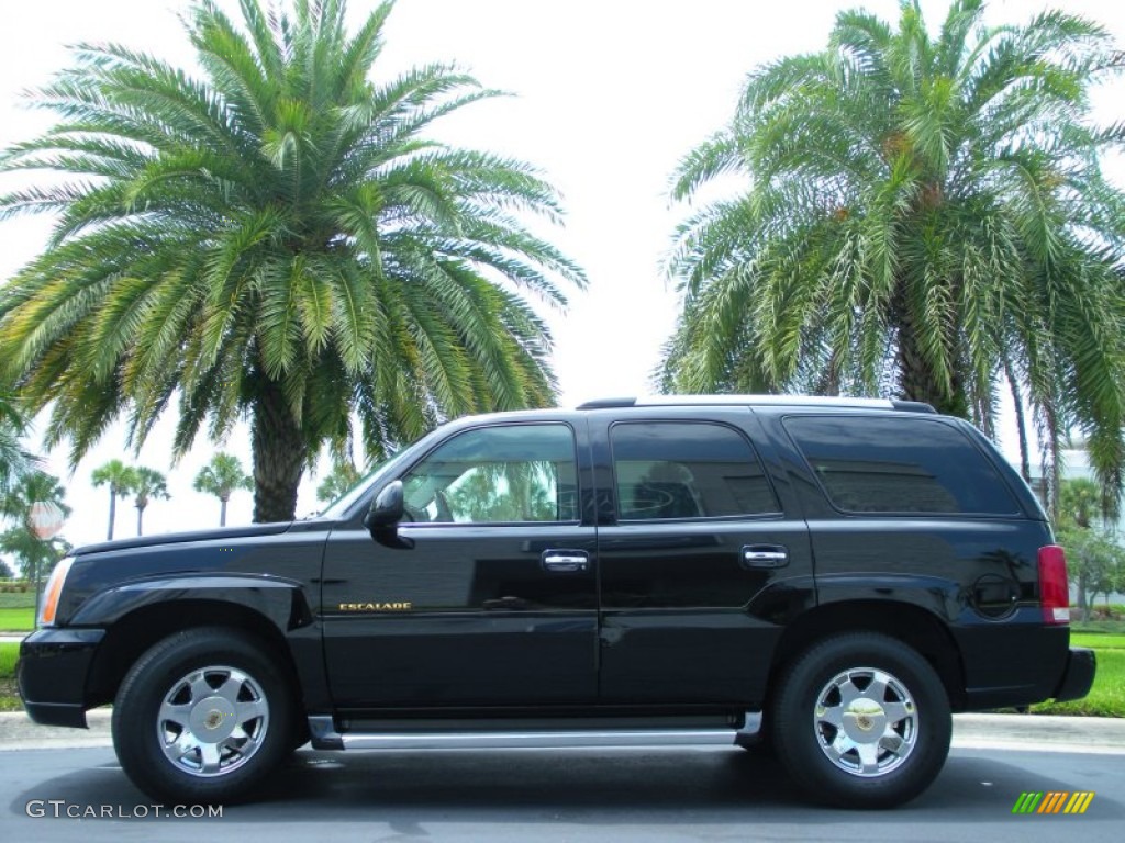 Sable Black 2002 Cadillac Escalade Standard Escalade Model Exterior Photo #51647731