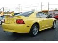 2003 Zinc Yellow Ford Mustang V6 Coupe  photo #14
