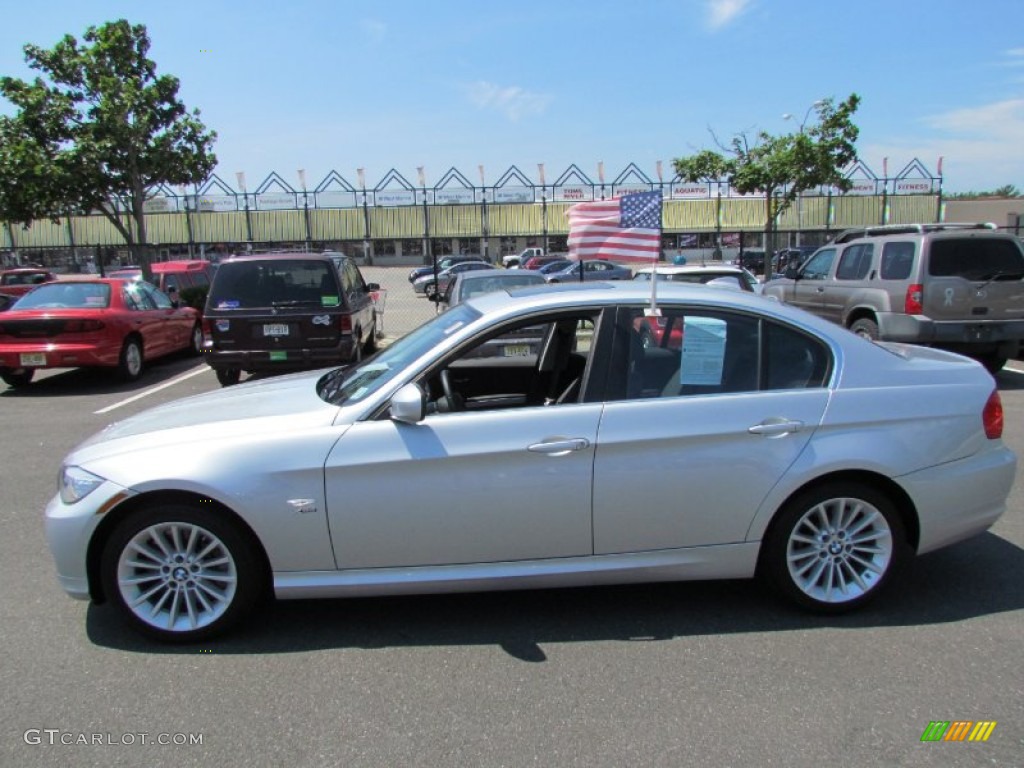 2011 3 Series 335i xDrive Sedan - Titanium Silver Metallic / Black photo #4