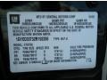 2002 Cadillac Escalade Standard Escalade Model Info Tag