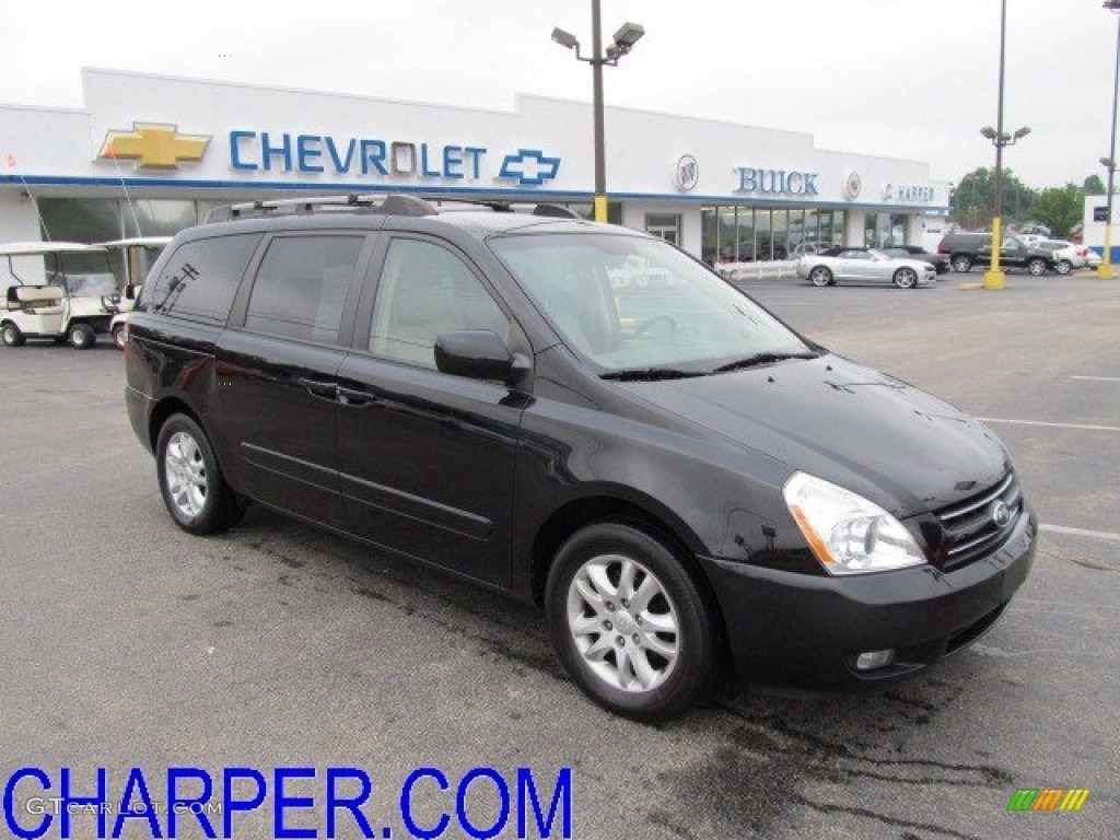 2006 Sedona EX - Midnight Black / Beige photo #1