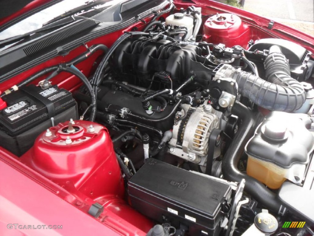 2007 Mustang V6 Deluxe Coupe - Redfire Metallic / Dark Charcoal photo #24