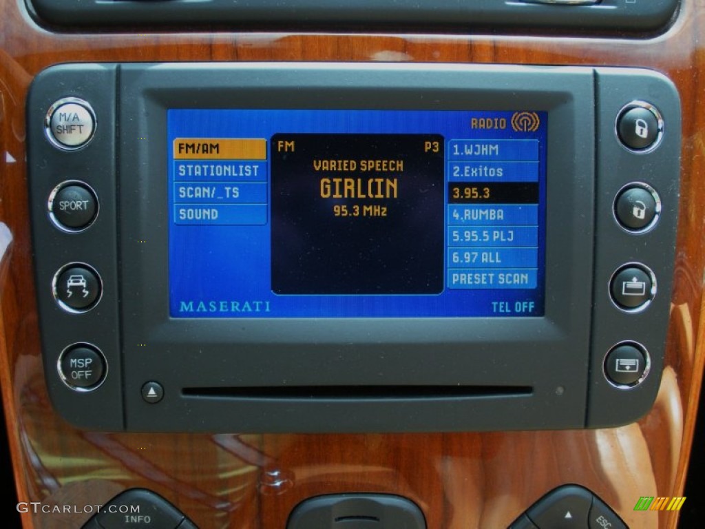 2007 Maserati Quattroporte Sport GT DuoSelect Controls Photo #51648991