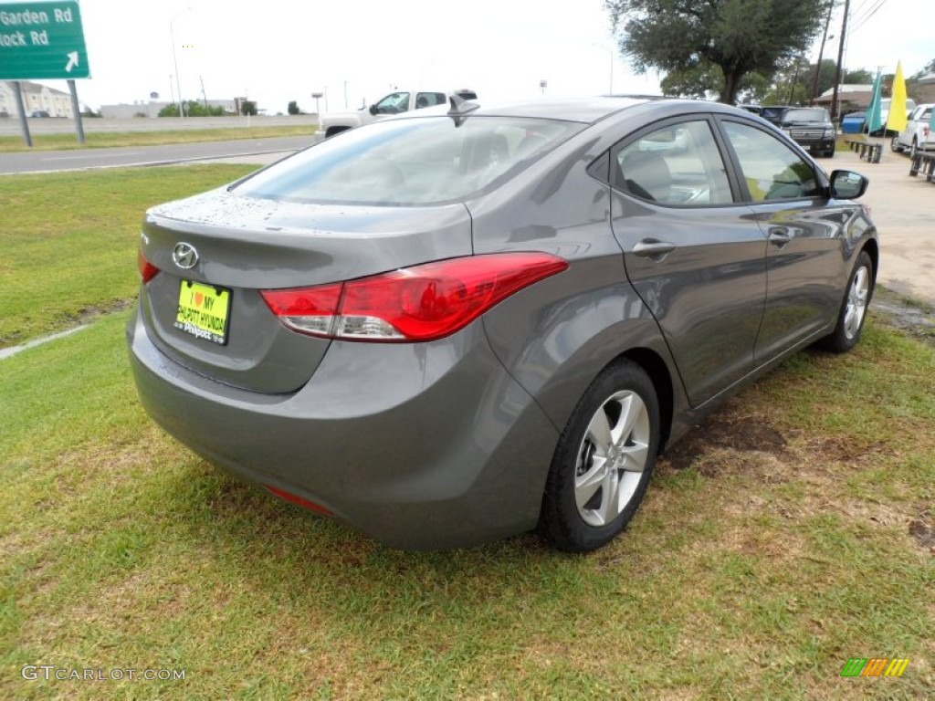 2012 Elantra GLS - Harbor Gray Metallic / Gray photo #3