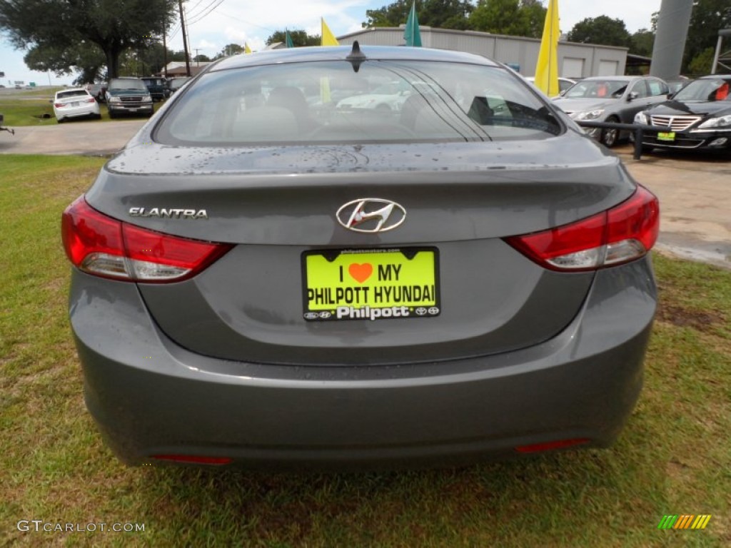 2012 Elantra GLS - Harbor Gray Metallic / Gray photo #4