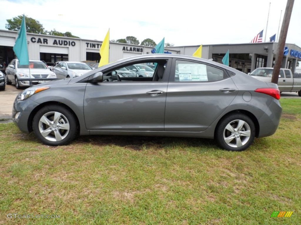 2012 Elantra GLS - Harbor Gray Metallic / Gray photo #6