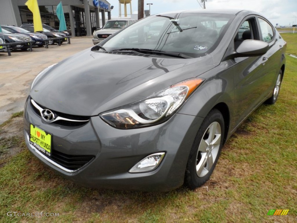 2012 Elantra GLS - Harbor Gray Metallic / Gray photo #7