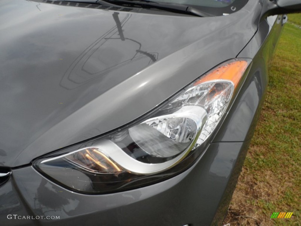2012 Elantra GLS - Harbor Gray Metallic / Gray photo #10
