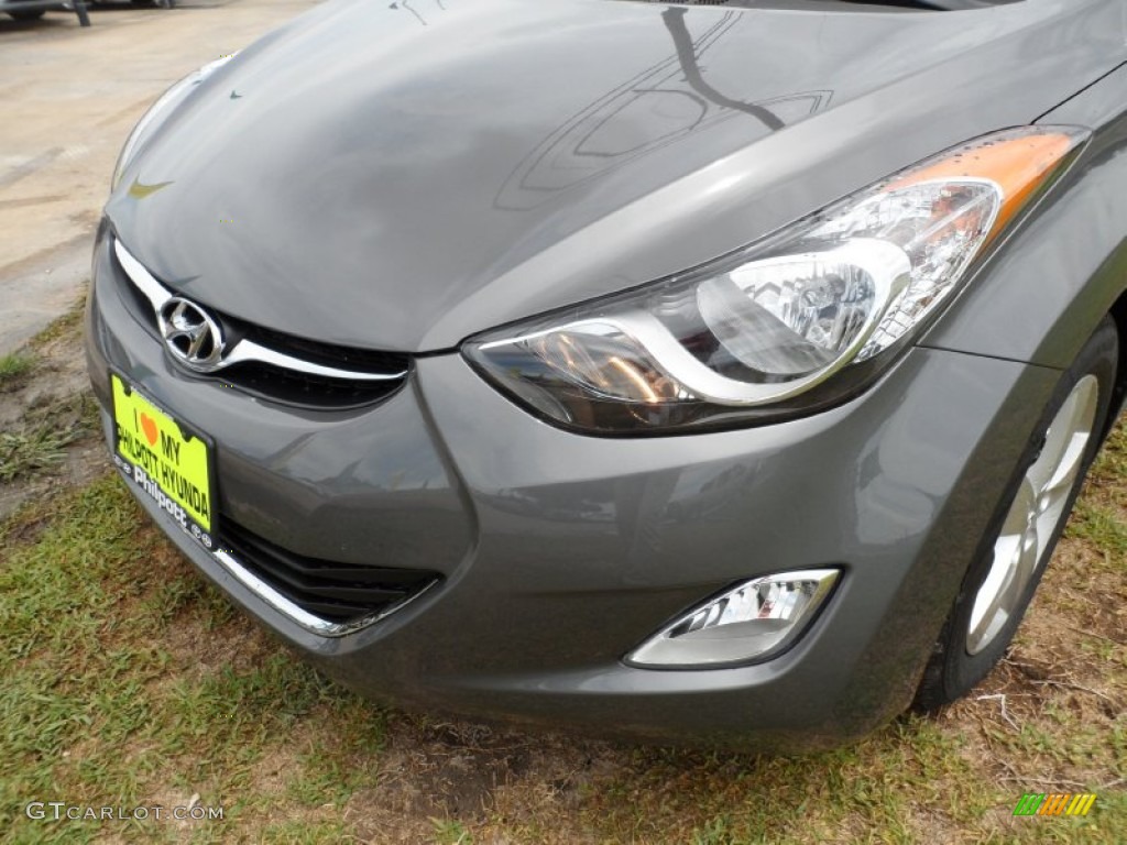 2012 Elantra GLS - Harbor Gray Metallic / Gray photo #12