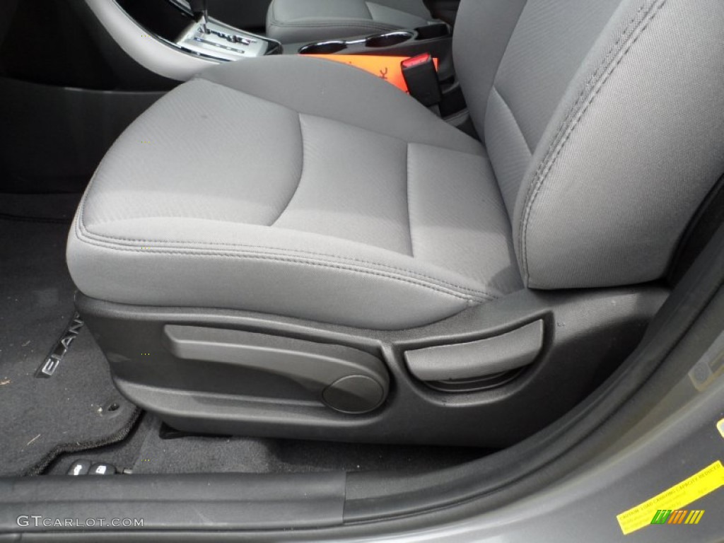 2012 Elantra GLS - Harbor Gray Metallic / Gray photo #30