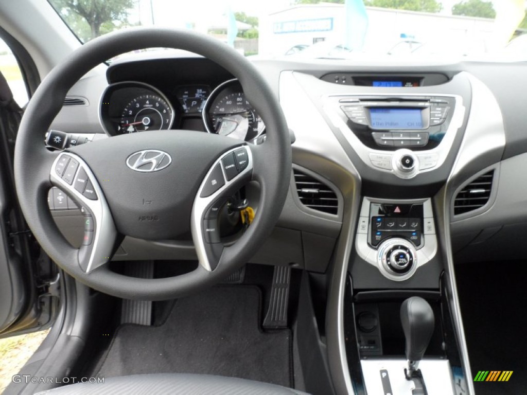 2012 Hyundai Elantra GLS Gray Dashboard Photo #51649438