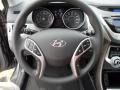 Gray 2012 Hyundai Elantra GLS Steering Wheel
