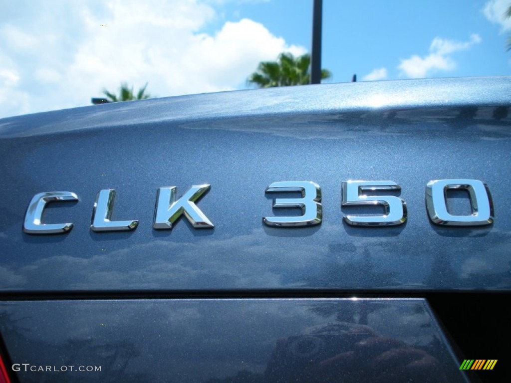 2007 CLK 350 Coupe - Cadet Blue Metallic / Sport Cappuccino Brown/Black photo #9