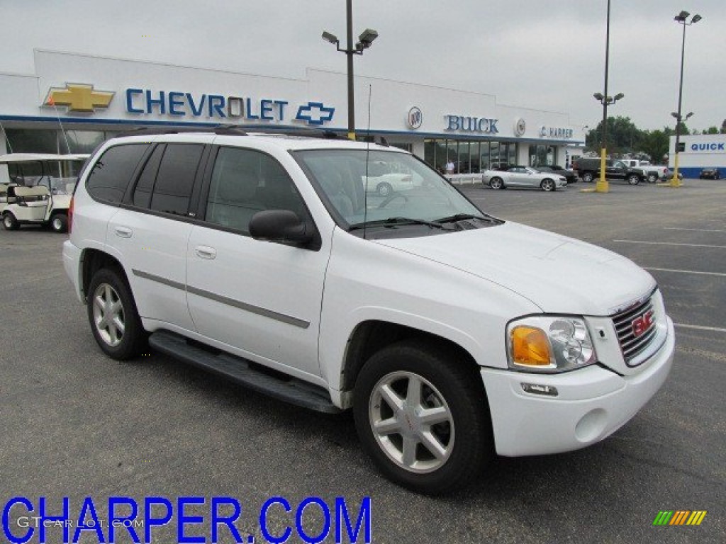 2008 Envoy SLT 4x4 - Summit White / Light Gray photo #1