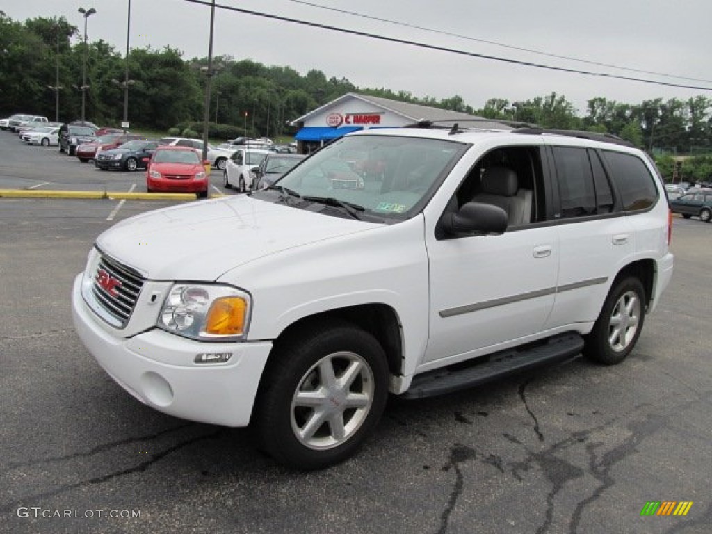 2008 Envoy SLT 4x4 - Summit White / Light Gray photo #4