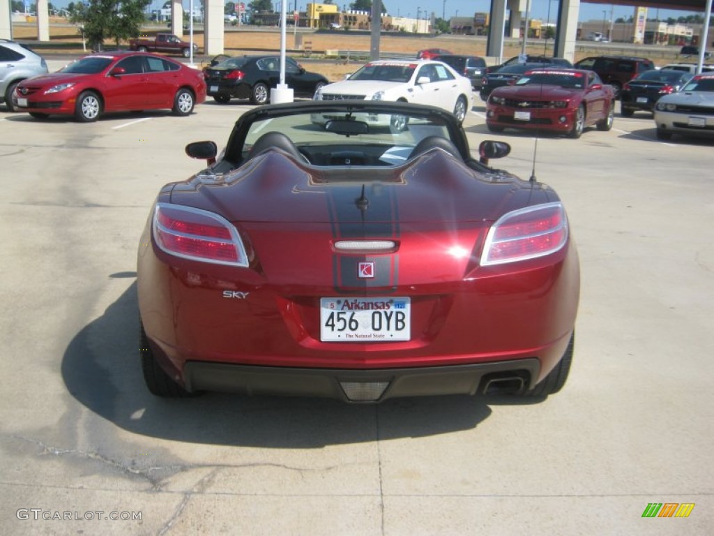 2009 Sky Ruby Red Special Edition Roadster - Ruby Red / Black photo #4