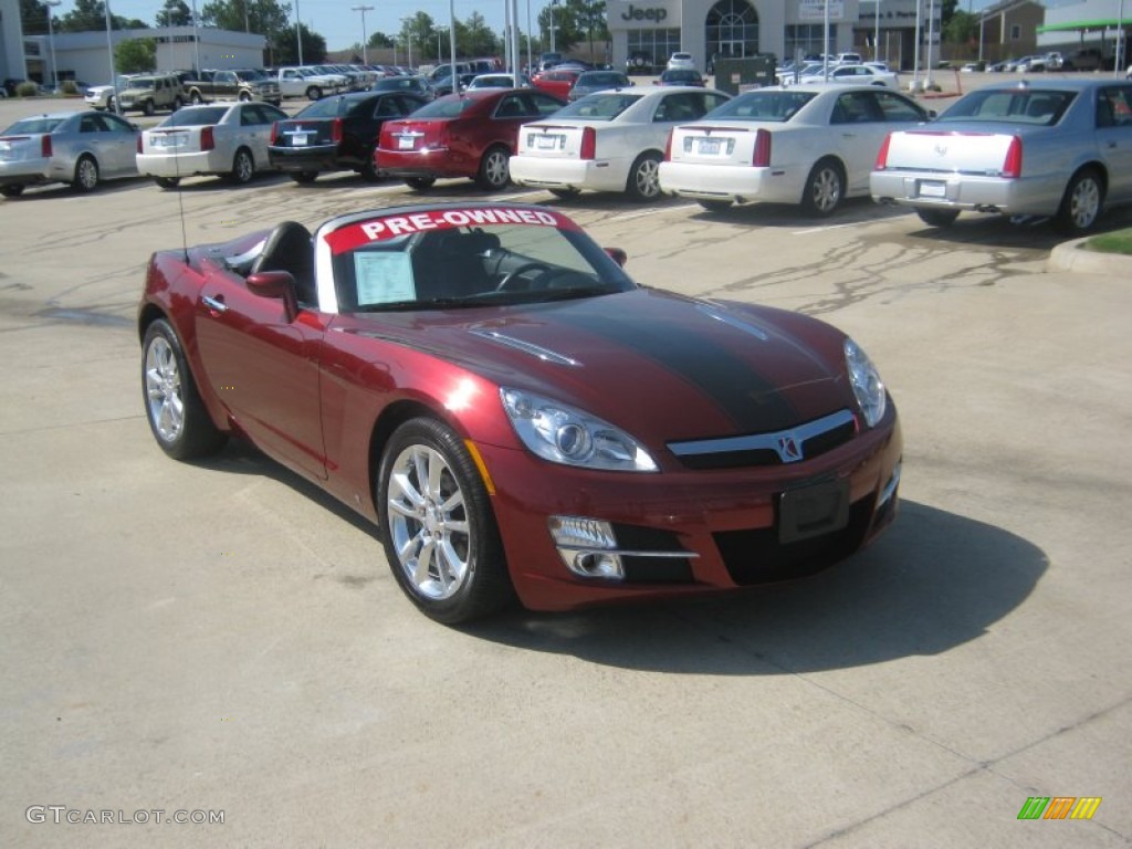2009 Sky Ruby Red Special Edition Roadster - Ruby Red / Black photo #7