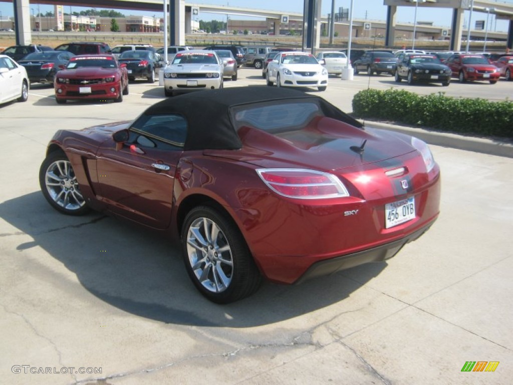 2009 Sky Ruby Red Special Edition Roadster - Ruby Red / Black photo #11