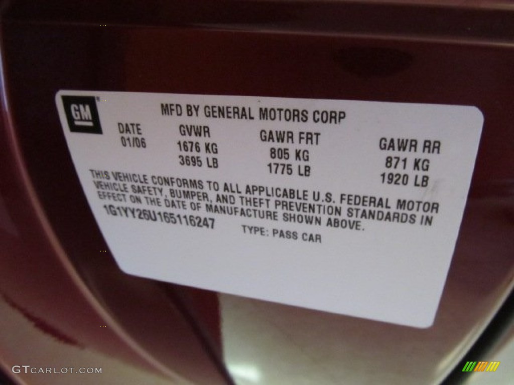 2006 Corvette Coupe - Monterey Red Metallic / Cashmere Beige photo #23