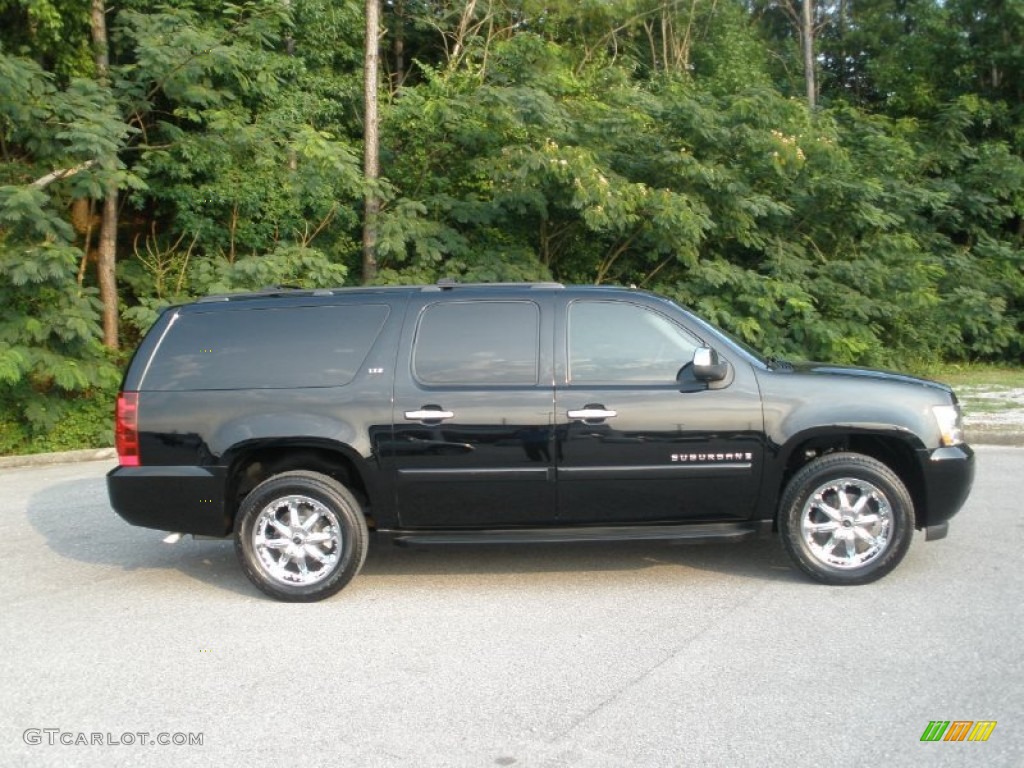 Black 2008 Chevrolet Suburban 1500 LTZ 4x4 Exterior Photo #51650881