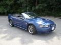 Sonic Blue Metallic 2004 Ford Mustang GT Convertible Exterior