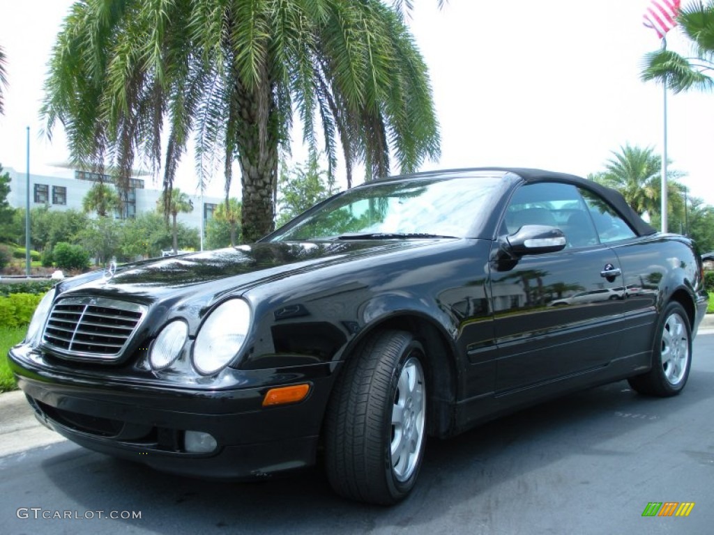 Black 2000 Mercedes-Benz CLK 320 Cabriolet Exterior Photo #51652756