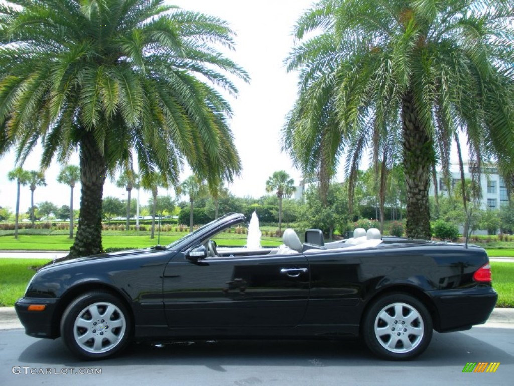 2000 CLK 320 Cabriolet - Black / Ash photo #13