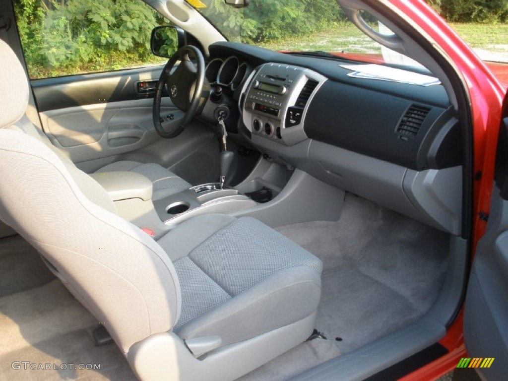 Graphite Gray Interior 2008 Toyota Tacoma V6 PreRunner TRD Access Cab Photo #51653461