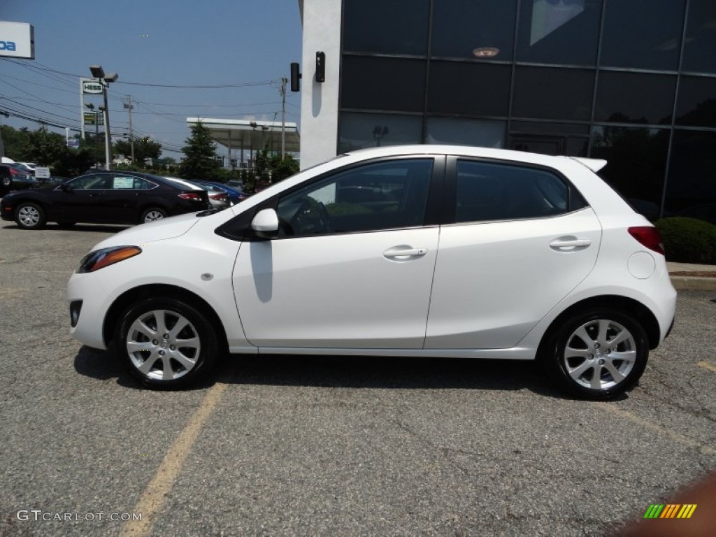 Crystal White Pearl 2011 Mazda MAZDA2 Touring Exterior Photo #51654244