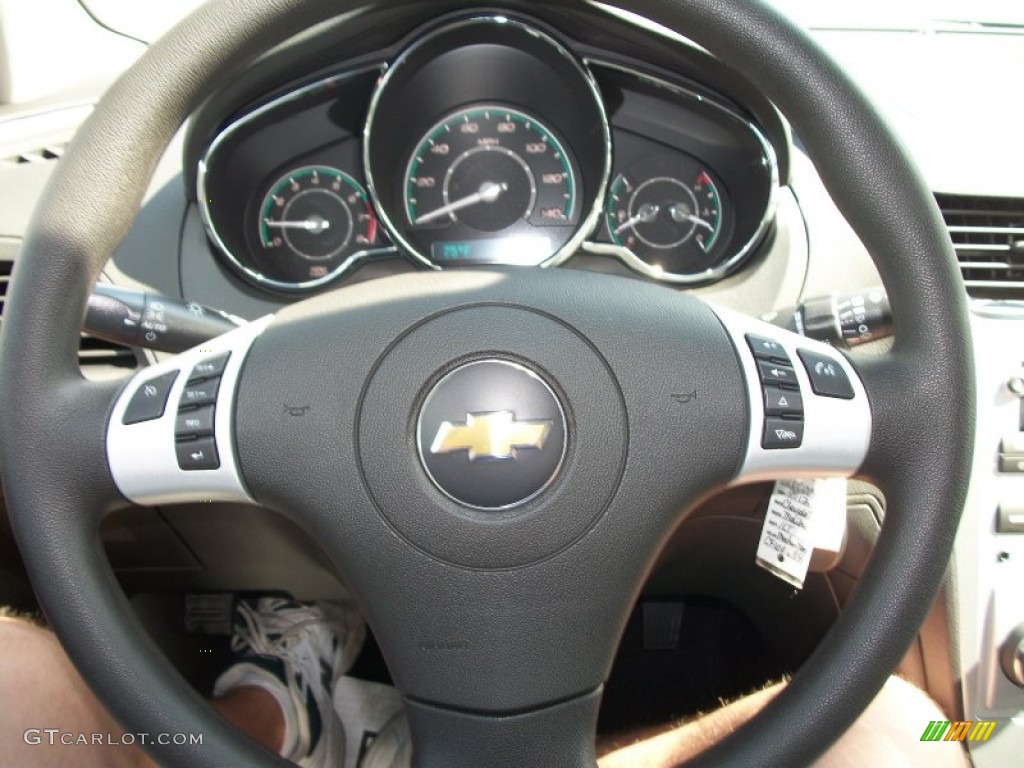 2012 Chevrolet Malibu LT Ebony Steering Wheel Photo #51654640