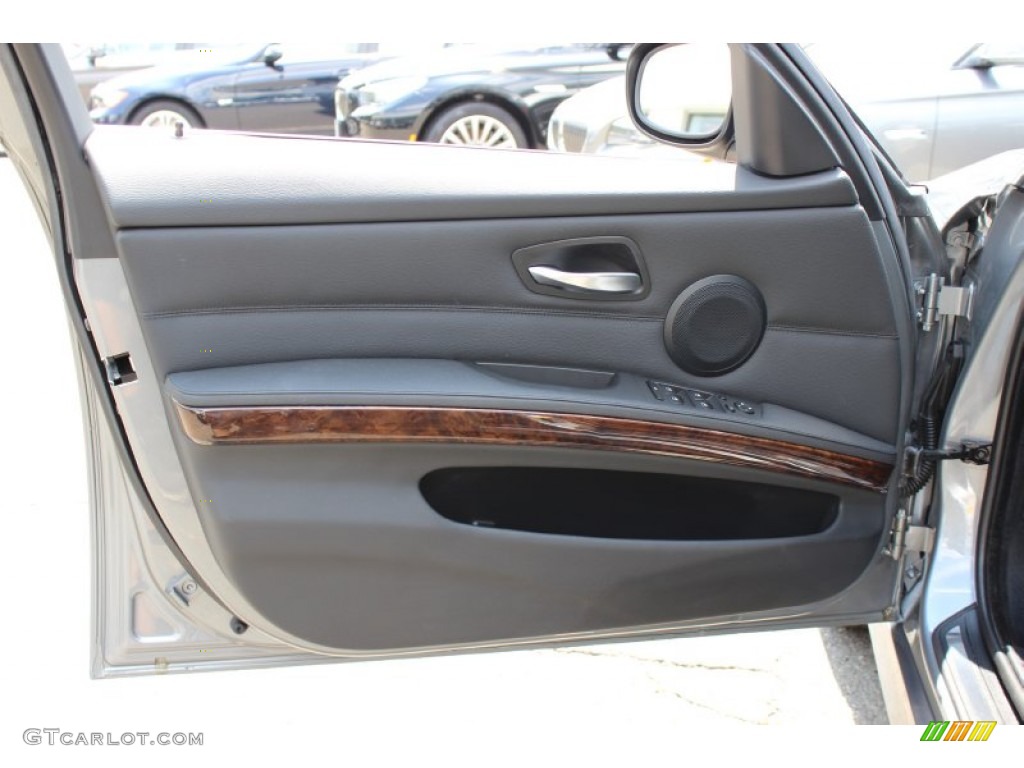 2010 BMW 3 Series 335i xDrive Sedan Black Door Panel Photo #51655102
