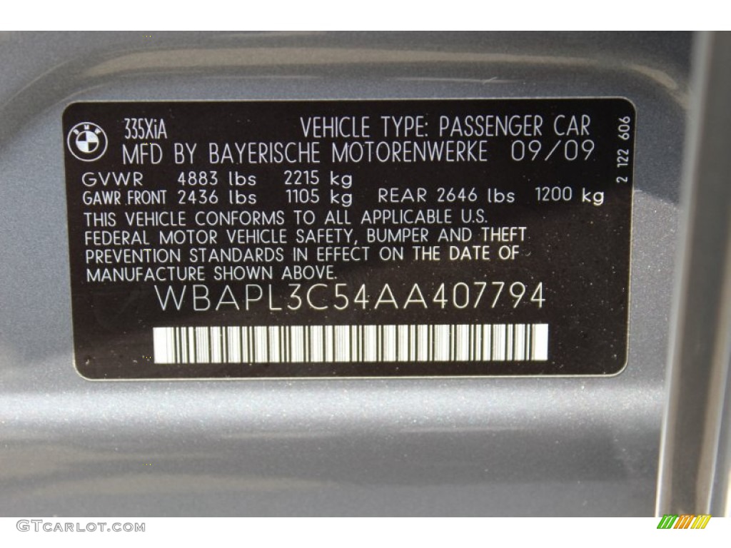 2010 3 Series 335i xDrive Sedan - Space Gray Metallic / Black photo #33