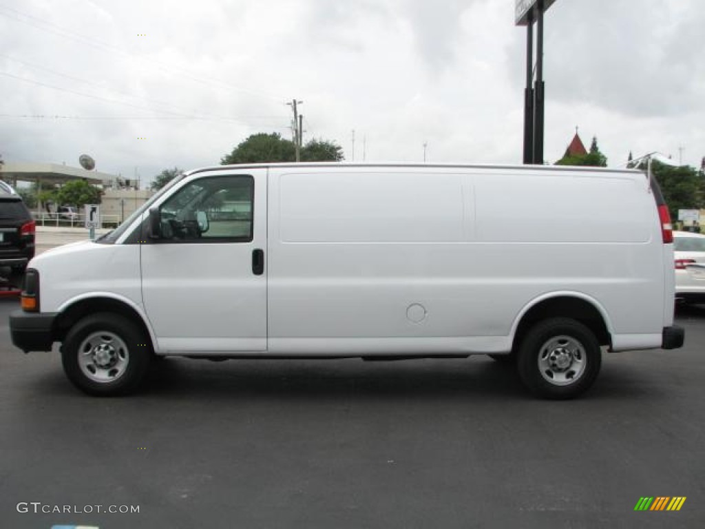 2007 Express 2500 Extended Commercial Van - Summit White / Medium Pewter photo #5