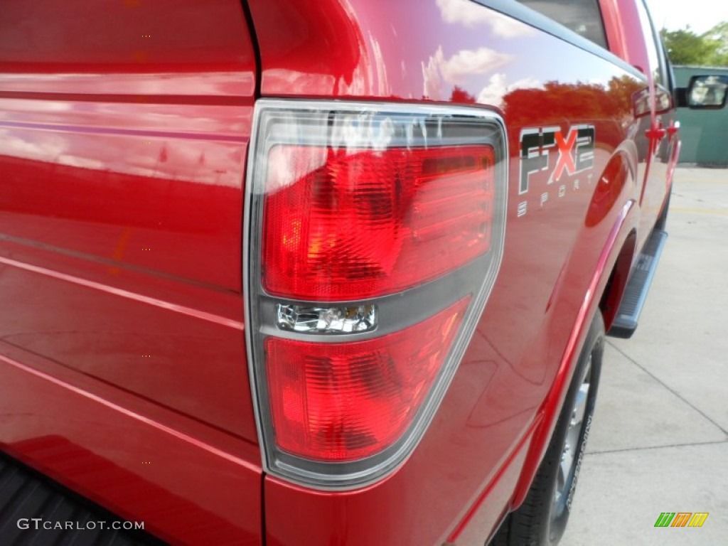 2010 F150 FX2 SuperCrew - Red Candy Metallic / Black photo #22