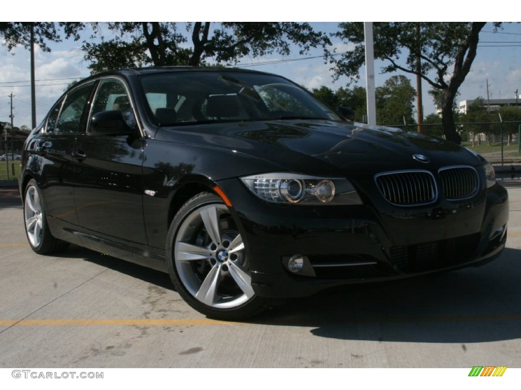 2011 3 Series 335i Sedan - Black Sapphire Metallic / Saddle Brown Dakota Leather photo #1